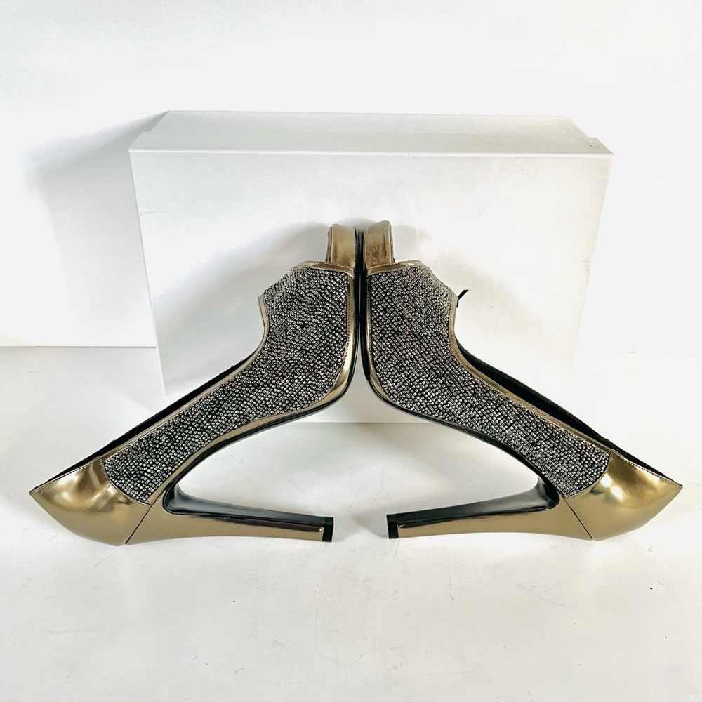 Givenchy metallic green gold gray heels size 37.5 - Picture 11 of 13